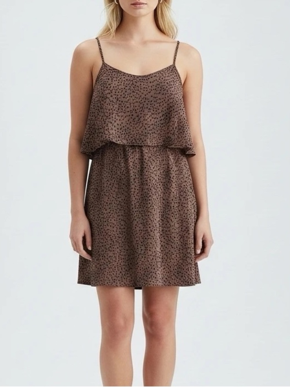 Ya Los Angeles Brown Printed Dress